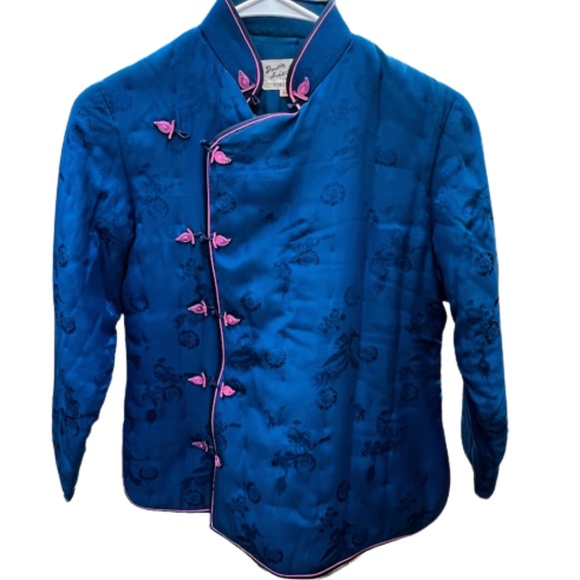 Jackets & Blazers - Vintage Asian Silk Jacket 💕3X Host Pick💕